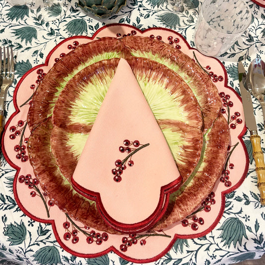 Pink Berry Dinner Napkin