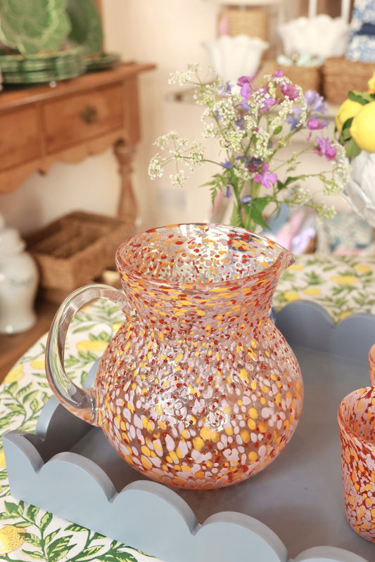 Dappled Orange Water Jug