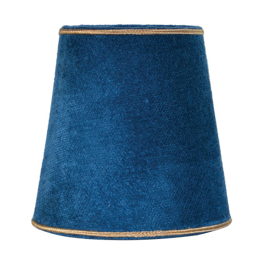 Blue and Gold Velvet Mini Shade