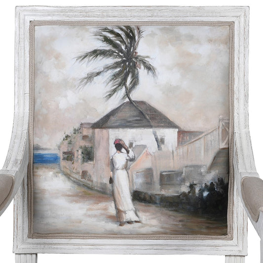 Hand Painted Colonial Oak Dining Chair