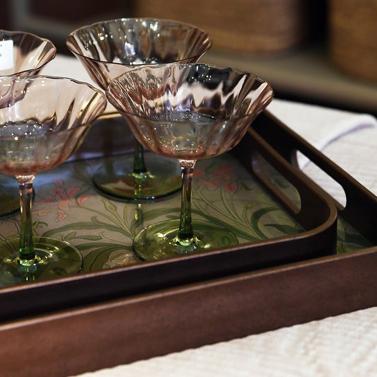 Pink Champagne Coupes (set of 4)