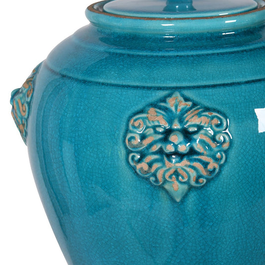 Small Athens Turquoise Jar