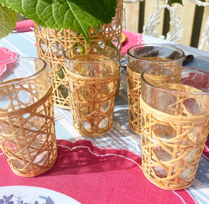 Bamboo Weave Water Glasses (Set of 6)
