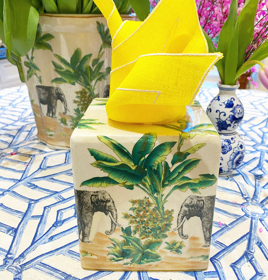 Elephant Safari Tissue Holder