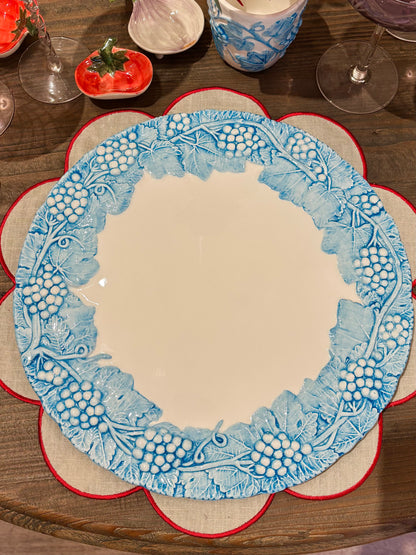 Blue Dolce Vita Grape Charger Plate