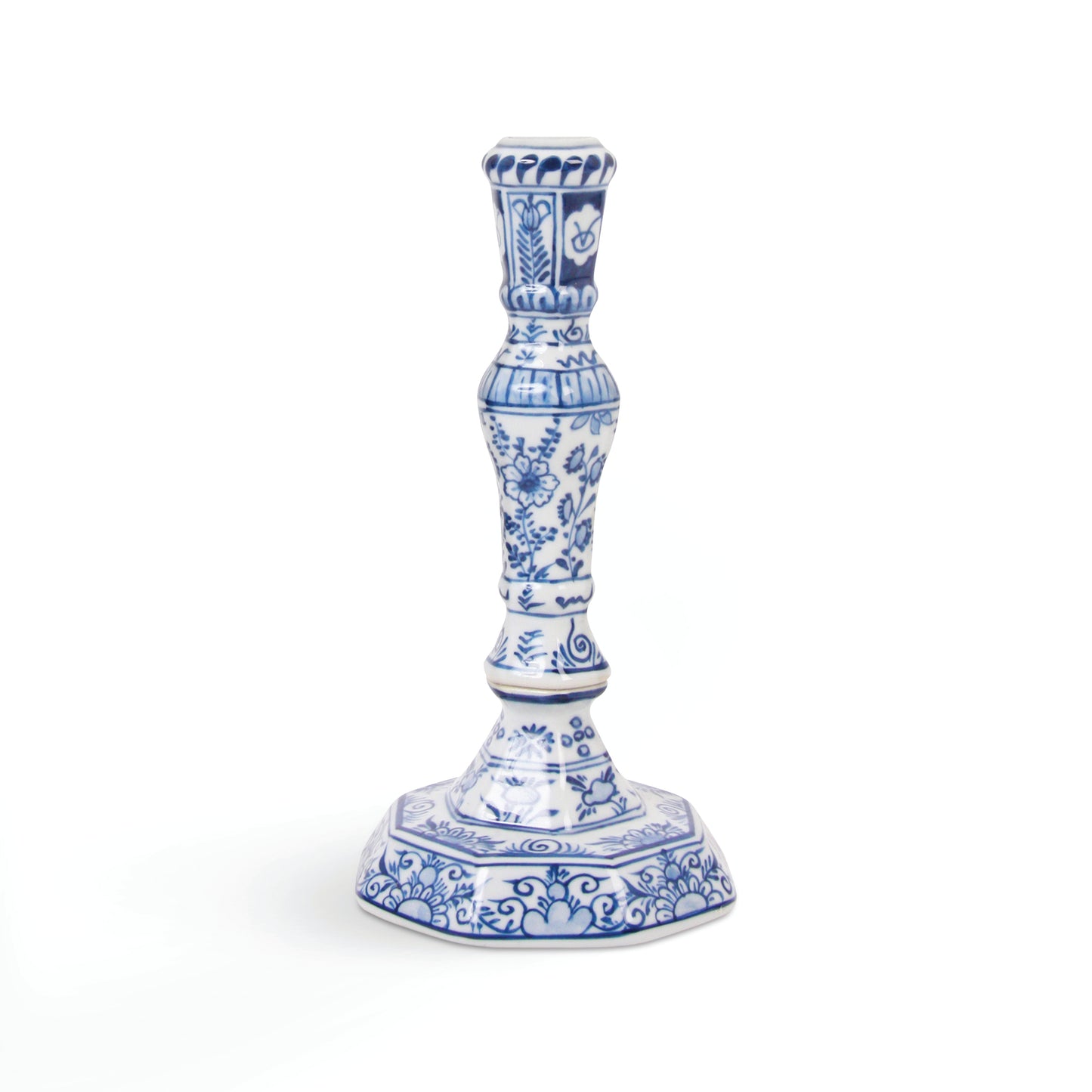Blue & White Candlesticks (Pair)