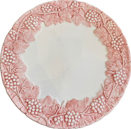 Toscana Pink Grapevine Charger Plate
