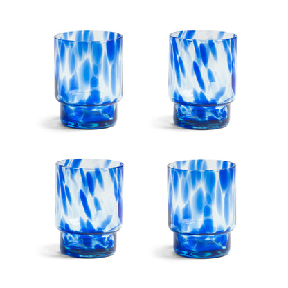 Blue Tortoiseshell Glass (Set of 4)