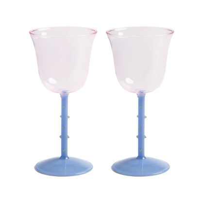 Pink Dot Wine Glass (Set of 2)