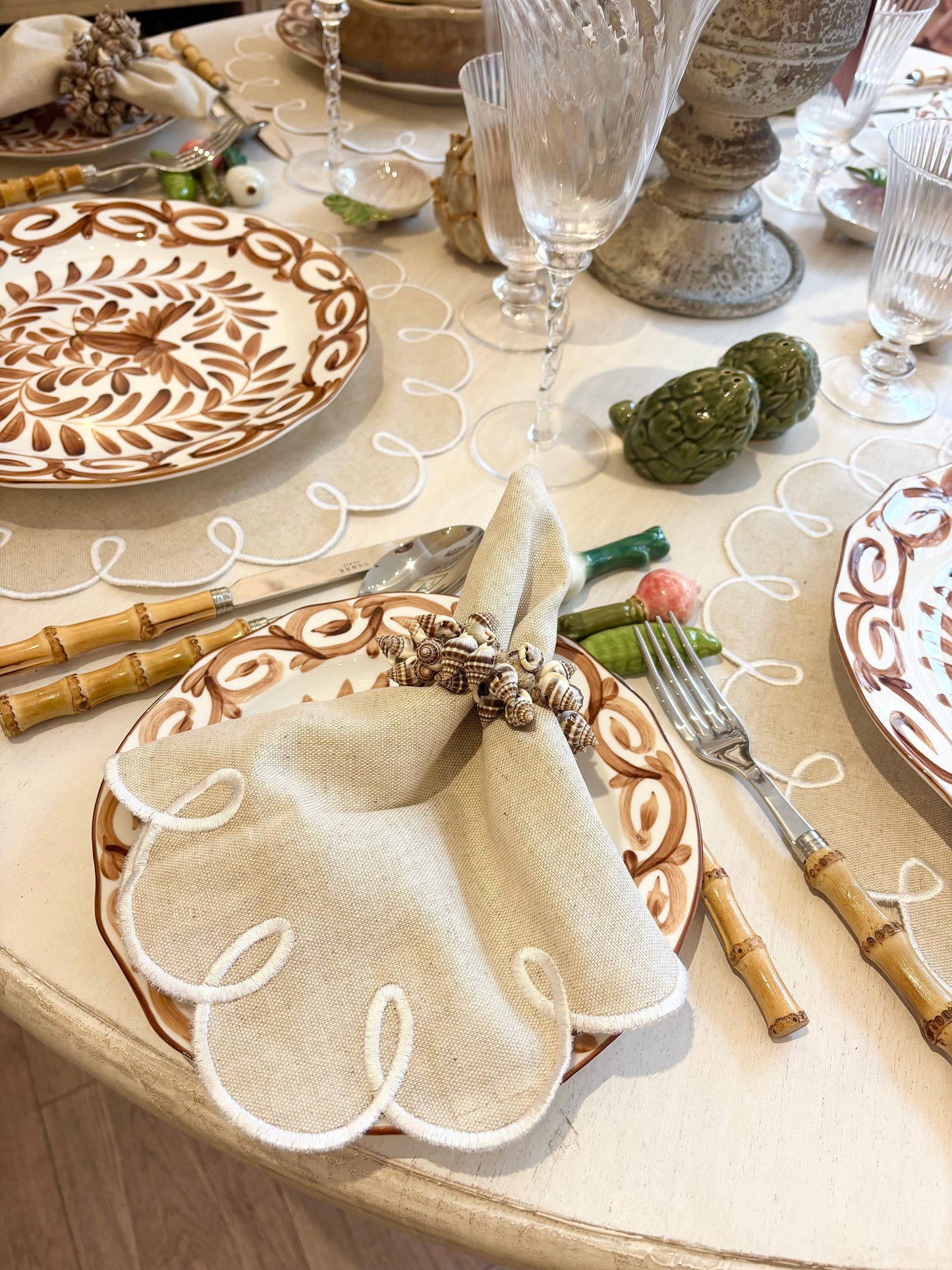 Scalloped Biscuit Dinner Napkin