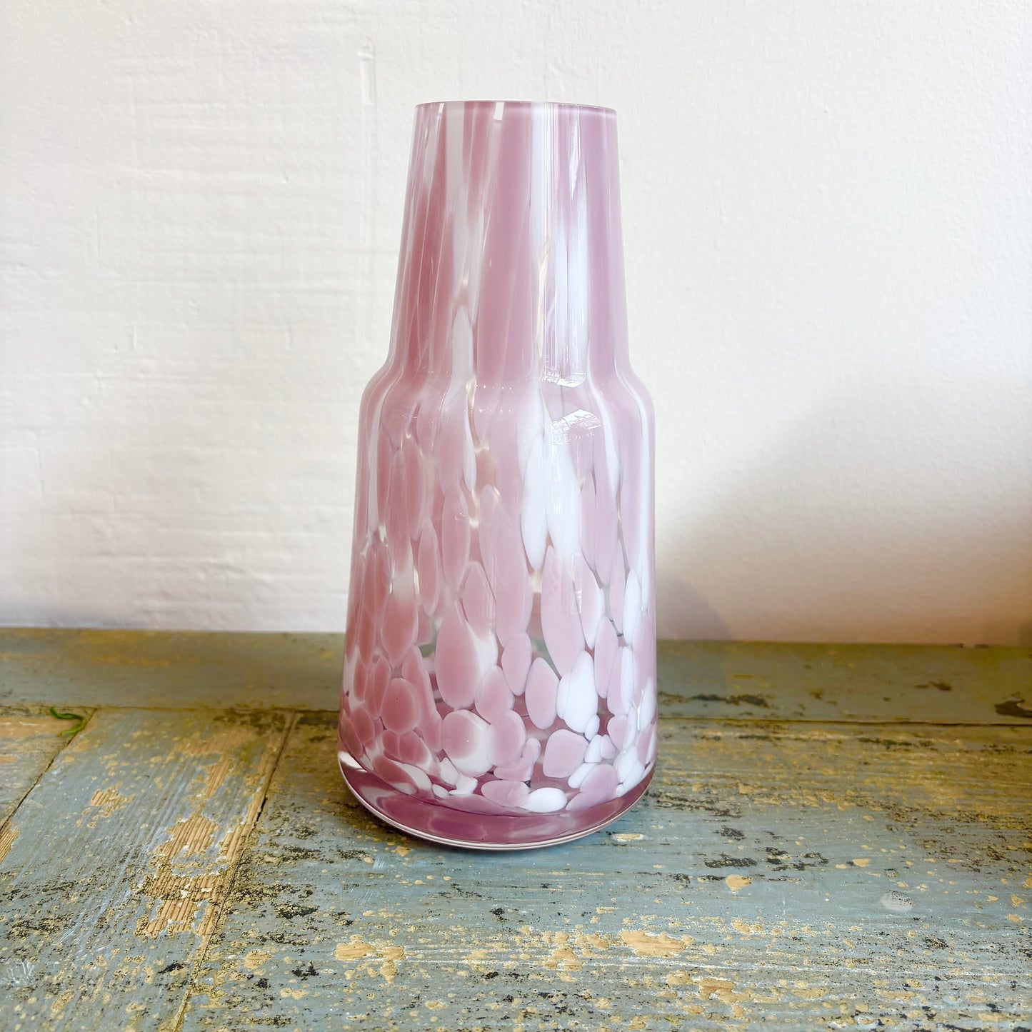 Pink Dappled Carafe