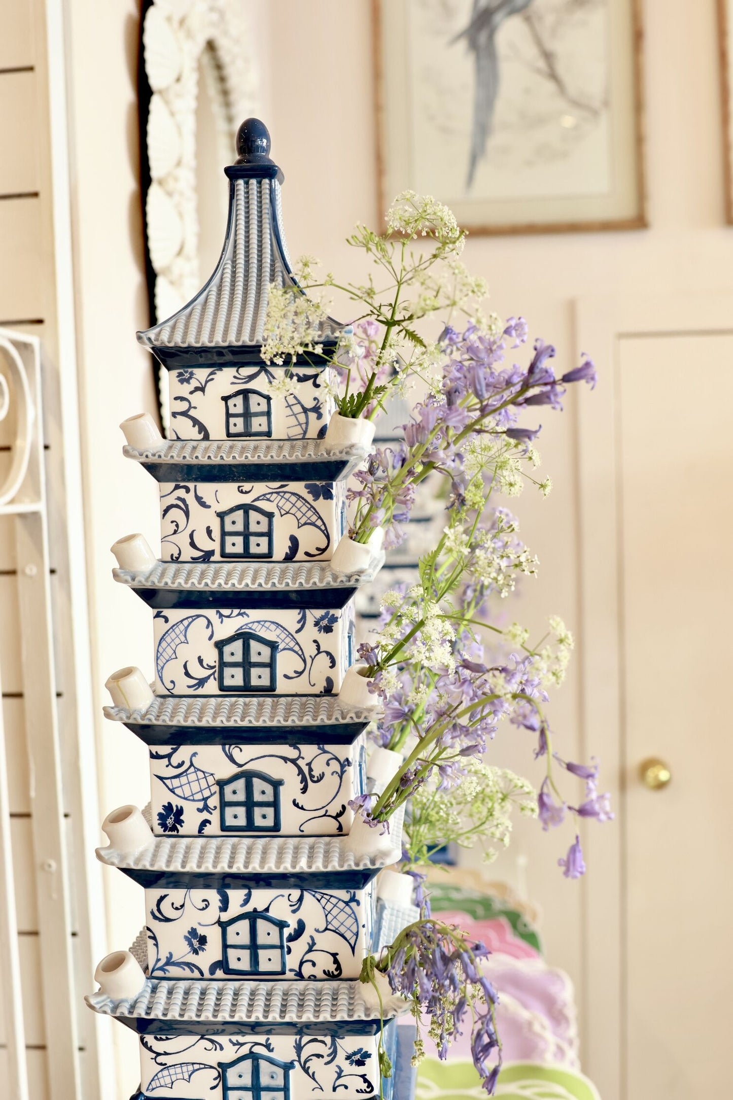 Giant Chinoiserie Tulip Pagoda