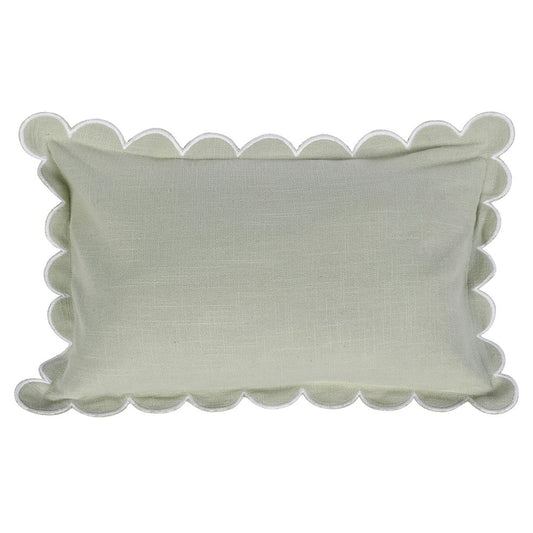 Sage Scallop Cushion Cover