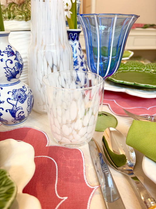 White Dappled Carafe