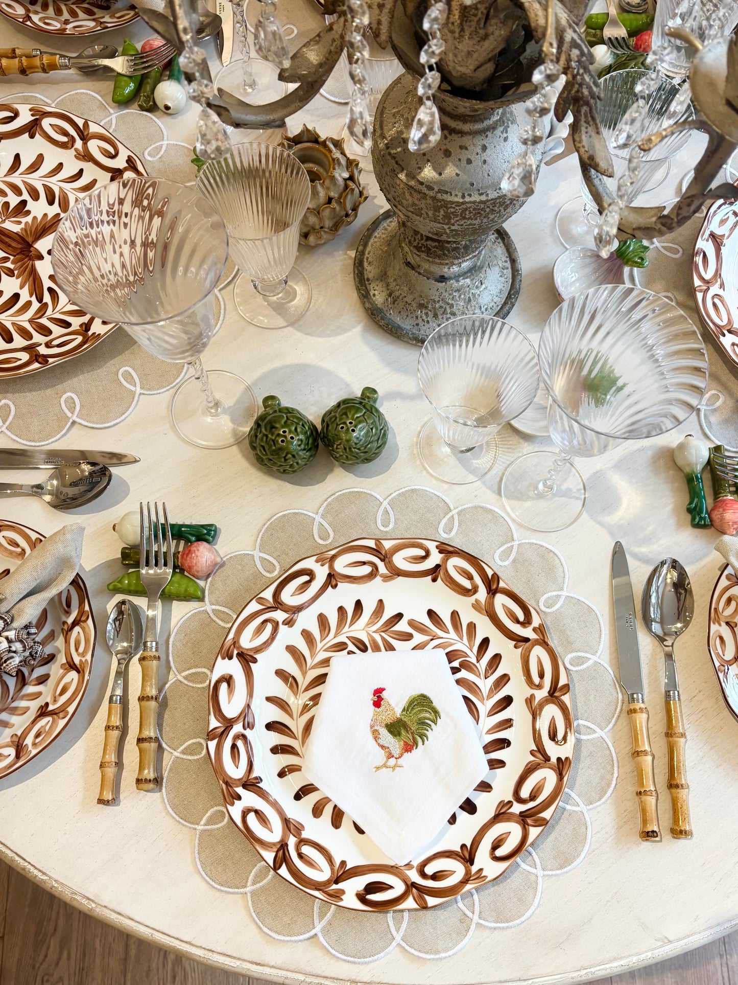 Rooster Dinner Napkin