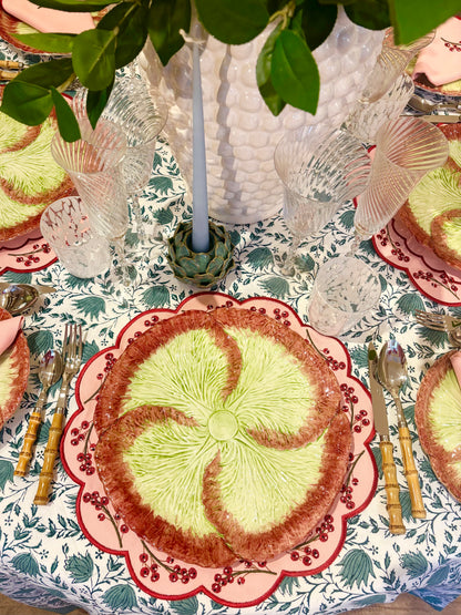 Pink Berry Scalloped Placemat