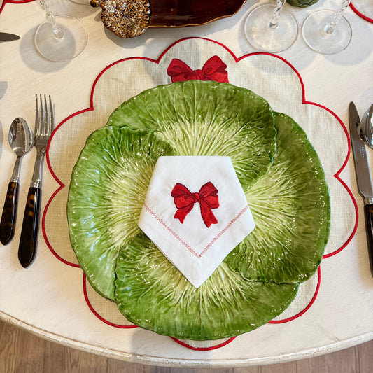 Red Bow Dinner Napkin