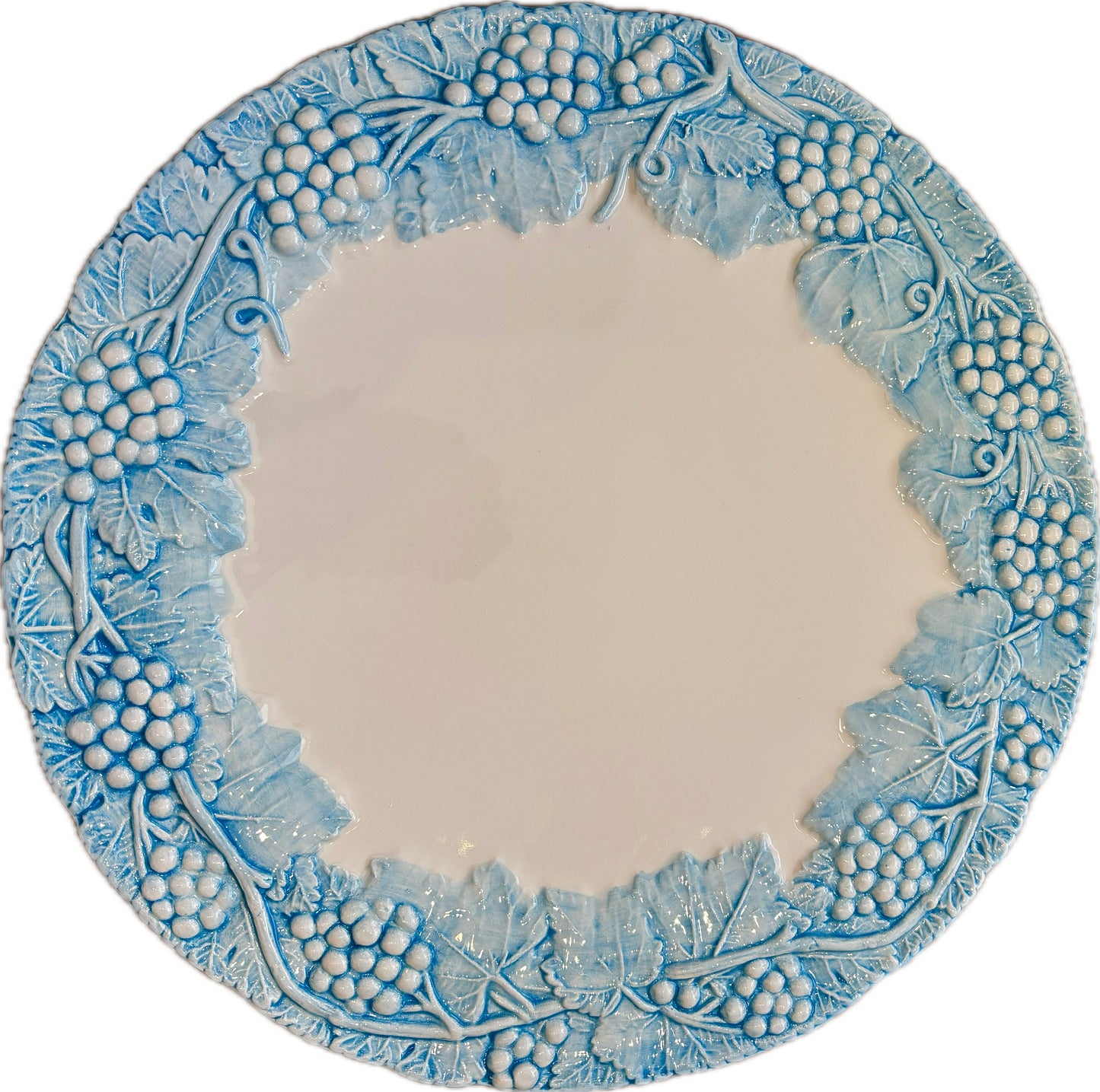 Toscana Blue Grapevine Charger Plate