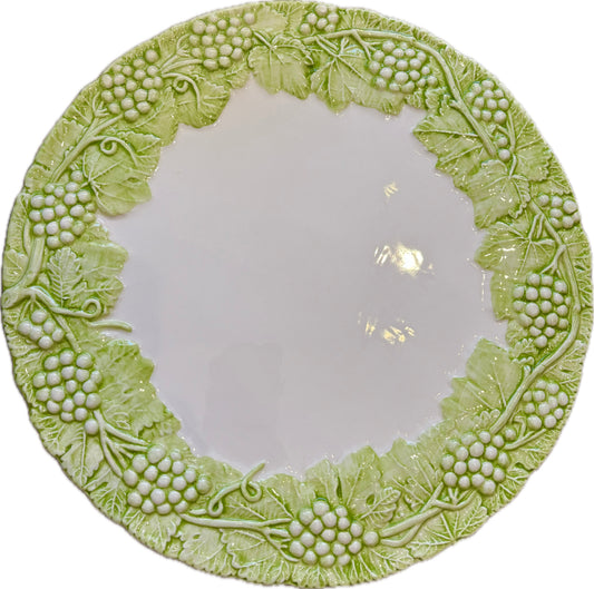 Toscana Green Grapevine Charger Plate