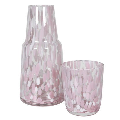 Pink Dappled Carafe