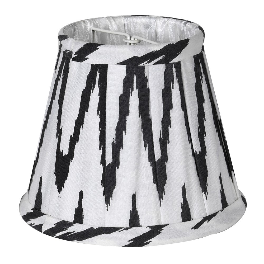 Black & White Ikat Mini Shade