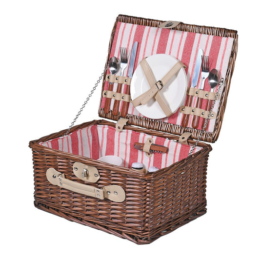 Hamptons Wicker Picnic Basket (for two)