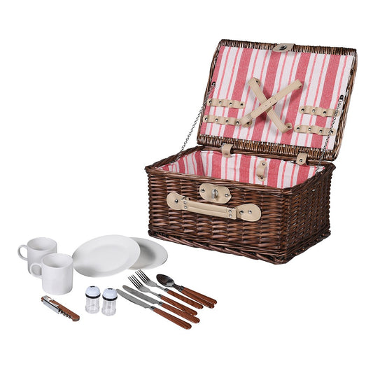 Hamptons Wicker Picnic Basket (for two)