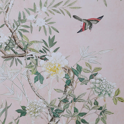 Pink Chinoiserie Artwork Panels (Set of 2)