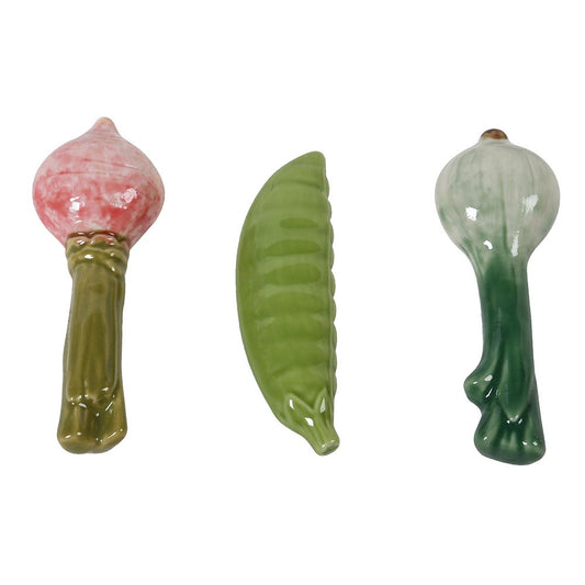 Provençal Vegetable Cutlery Rests (Set of 3)