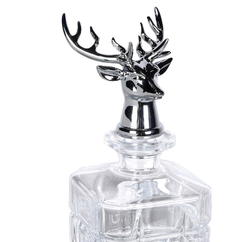 Balmoral Stag Head Decanter Set