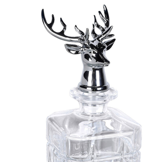Balmoral Stag Head Decanter Set