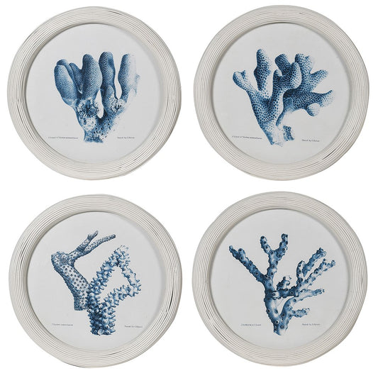 Sag Harbour Coral Prints (set of 4)