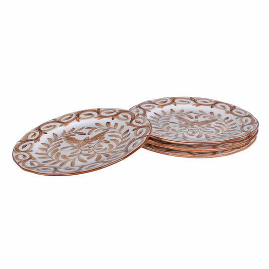Chocolate Hand Painted Bird Side Plate