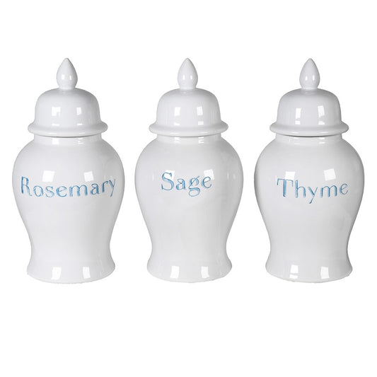 Herb Ginger Jars (set of 3)