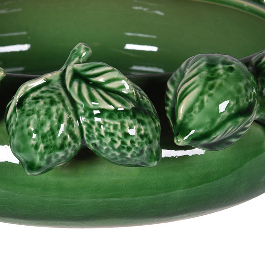 Large Green Lemon Serving Bowl