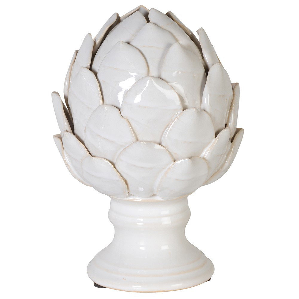 Cream Artichoke Ornament