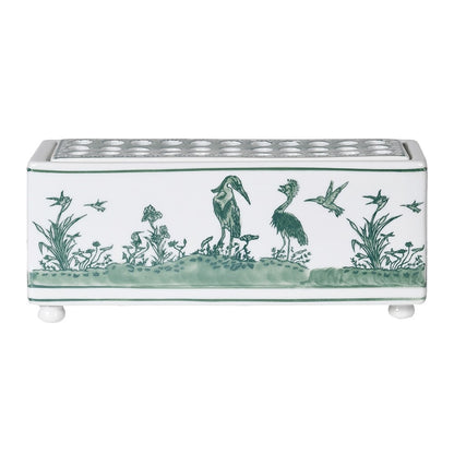 Sage Chinoiserie Tulipiere Stem Vase