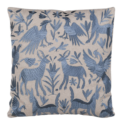 Stag Embroidered Cushion