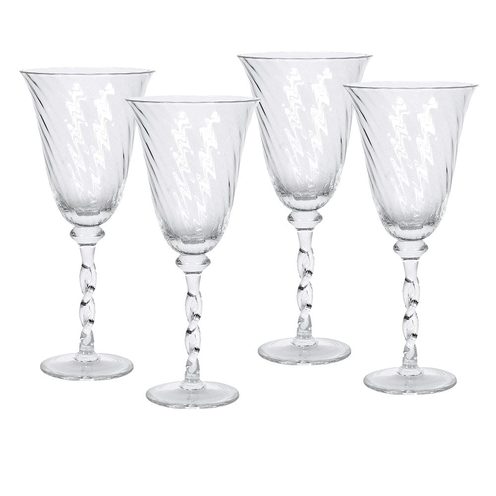 Twist Wine Glasses (set of 4)