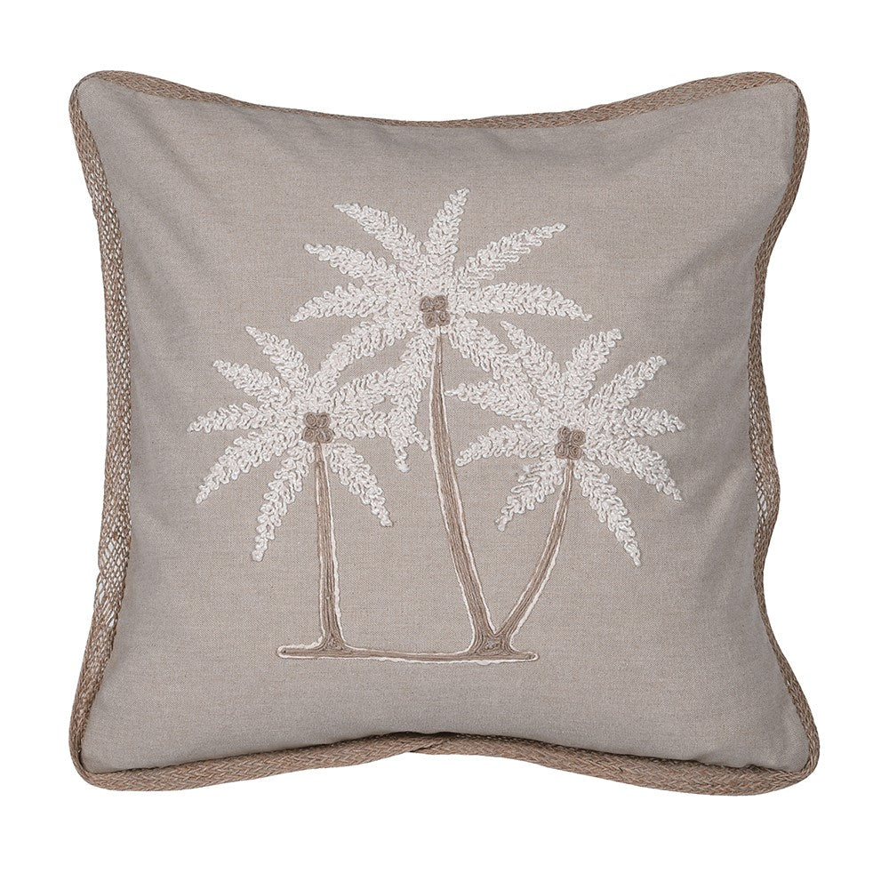 Palm Embroidered Cushion