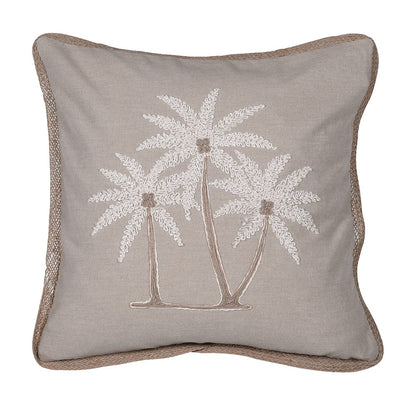 Palm Embroidered Cushion
