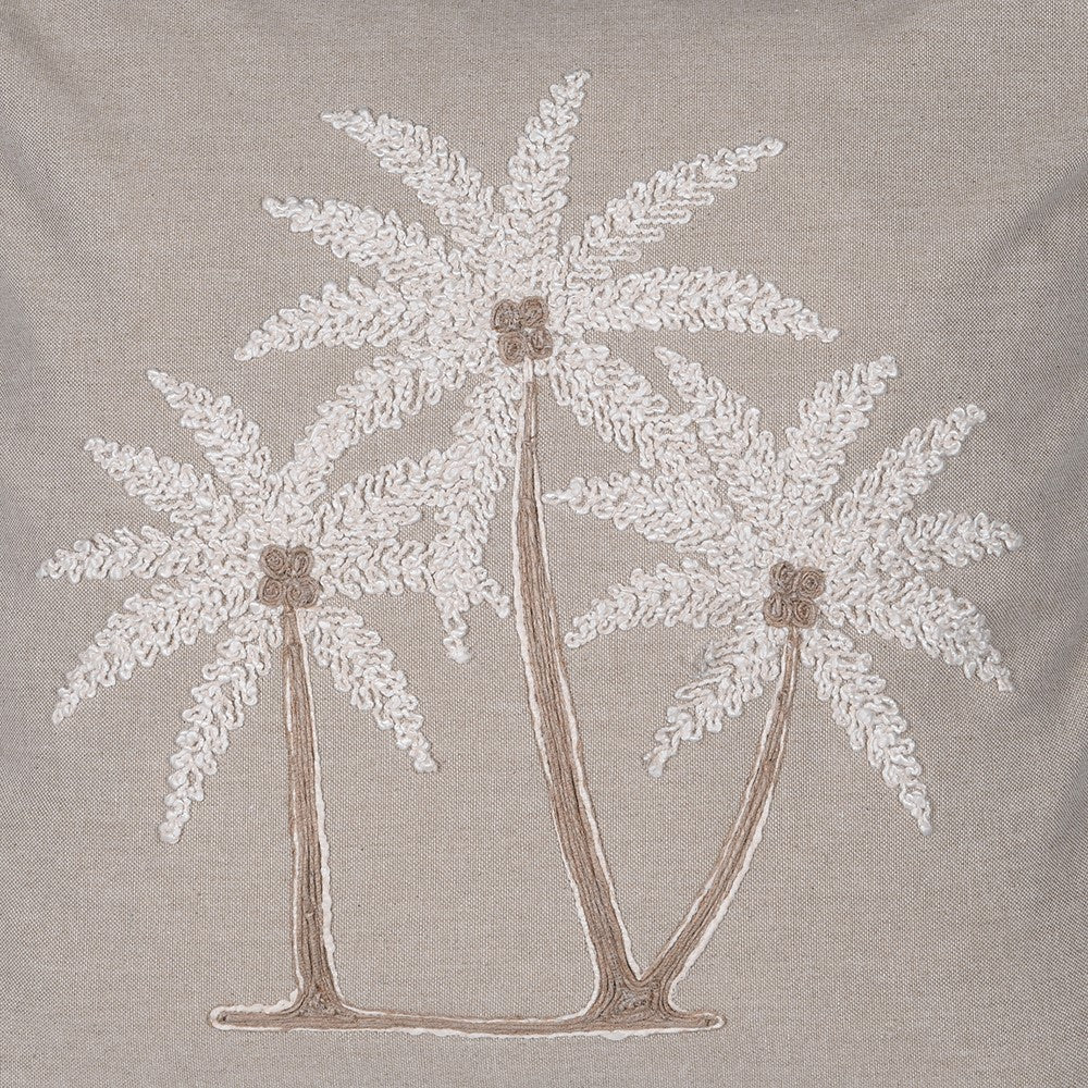 Palm Embroidered Cushion