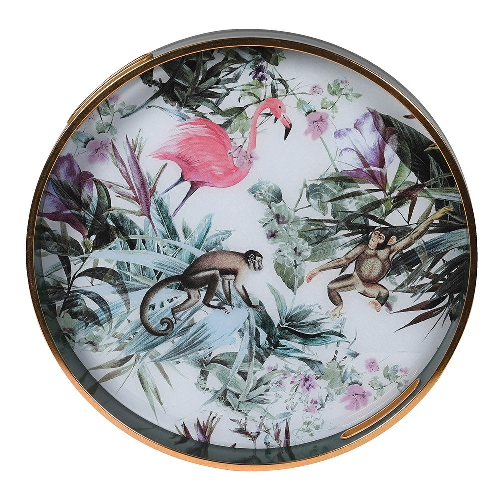 Tropical Paradise Decorative Round Tray