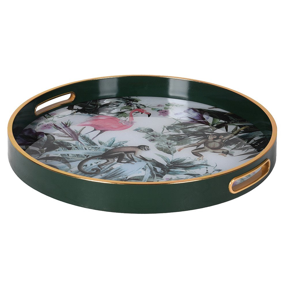 Tropical Paradise Decorative Round Tray