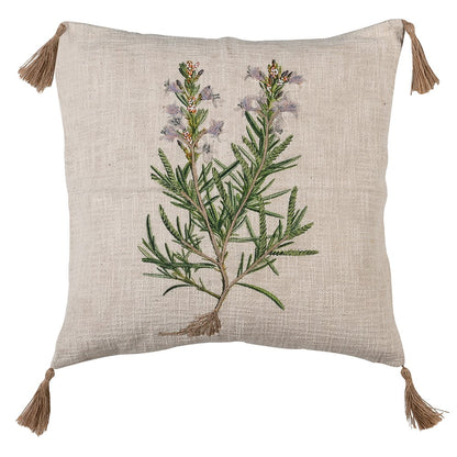 Rosemary Embroidered Cushion