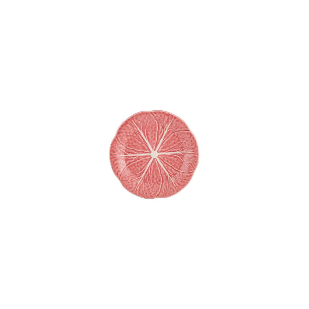 Pink Cabbage Leaf Side Plate