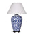 Giant Blue and White Chinoiserie Table Lamp with Shade