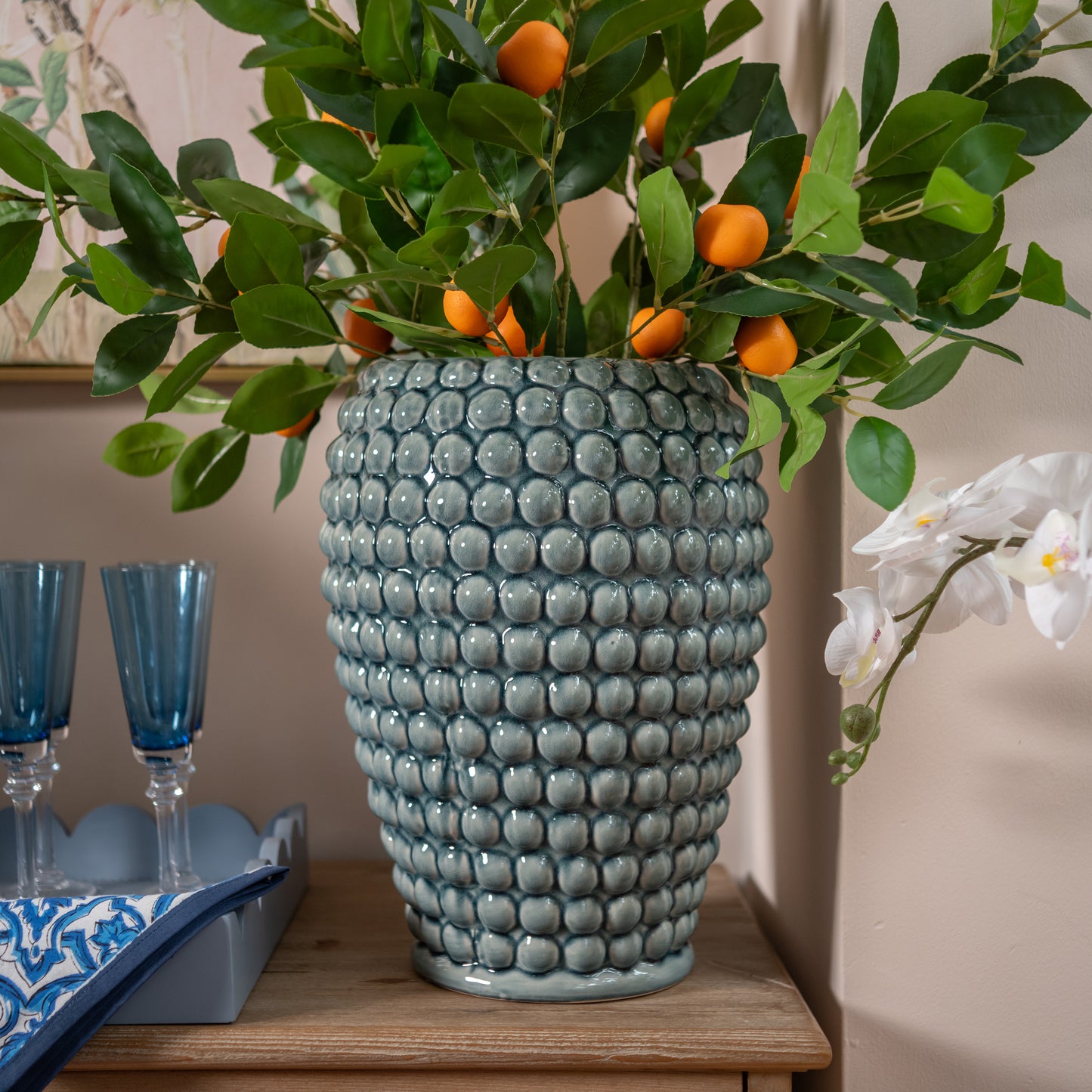 Large Thyme Bobbled Vase