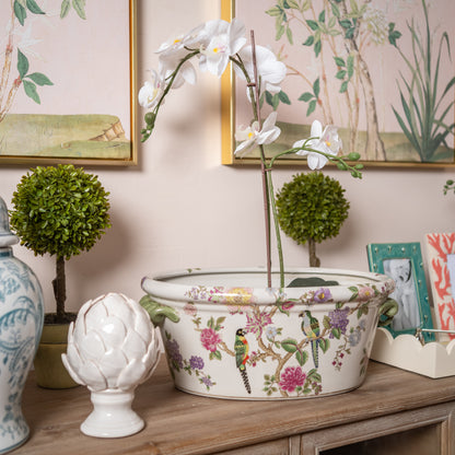 Cream Artichoke Ornament