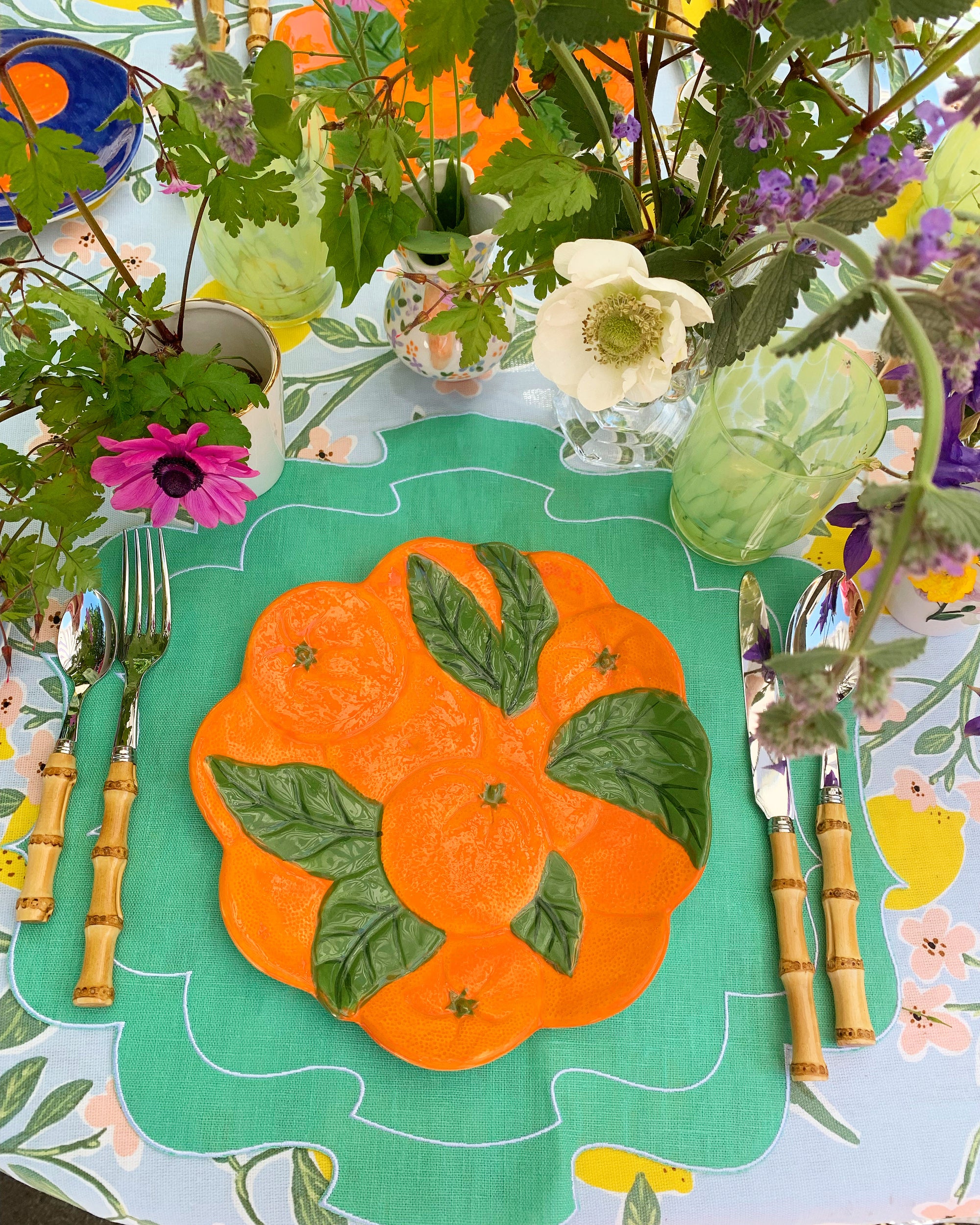 Orange Dinner Plate